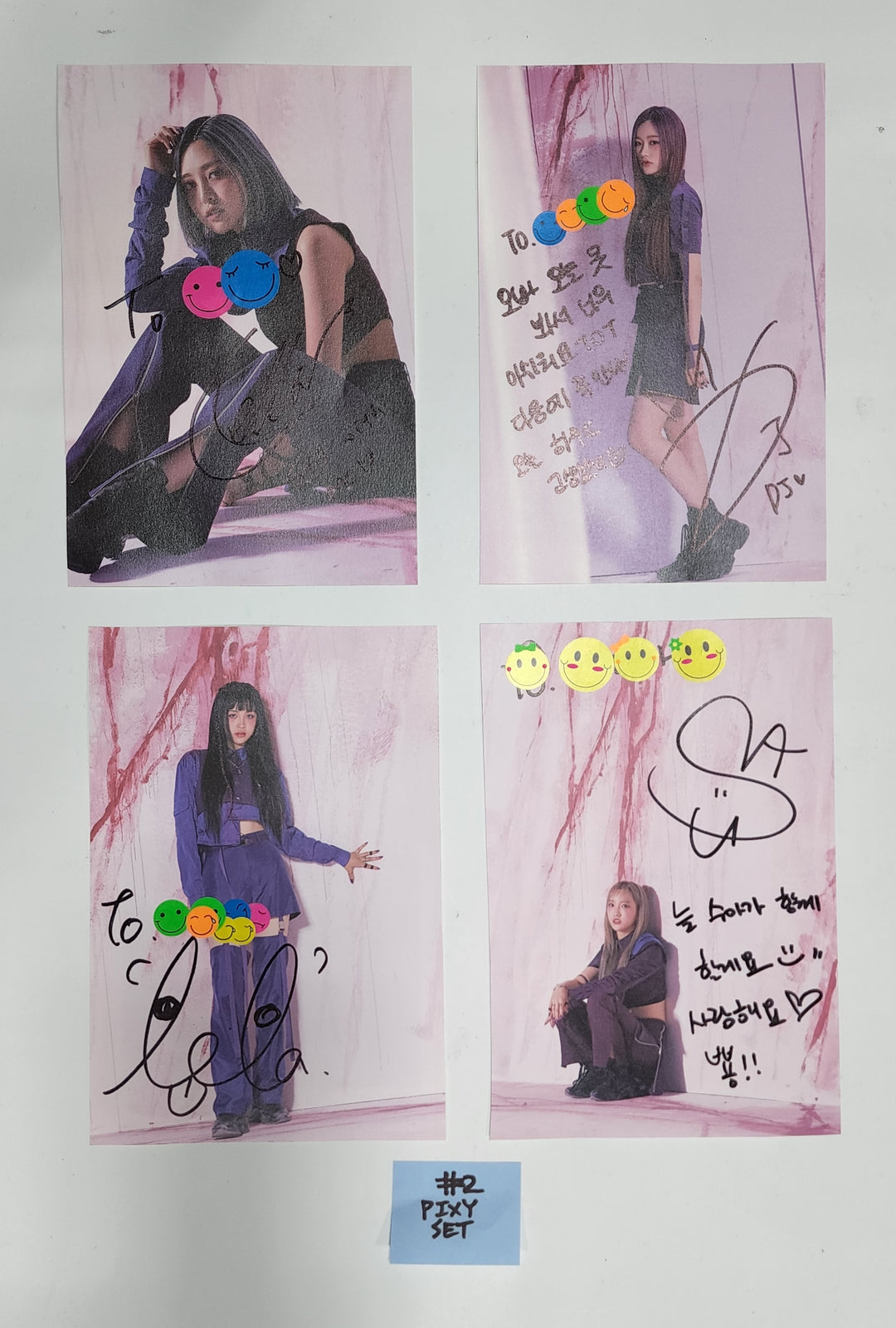 PIXY - A Cut Page From Fansign Event Albums Set