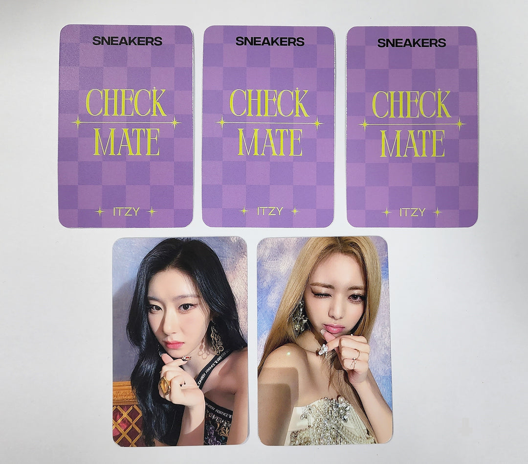 ITZY Checkmate Sneakers Kpop Photocards Purple Version 