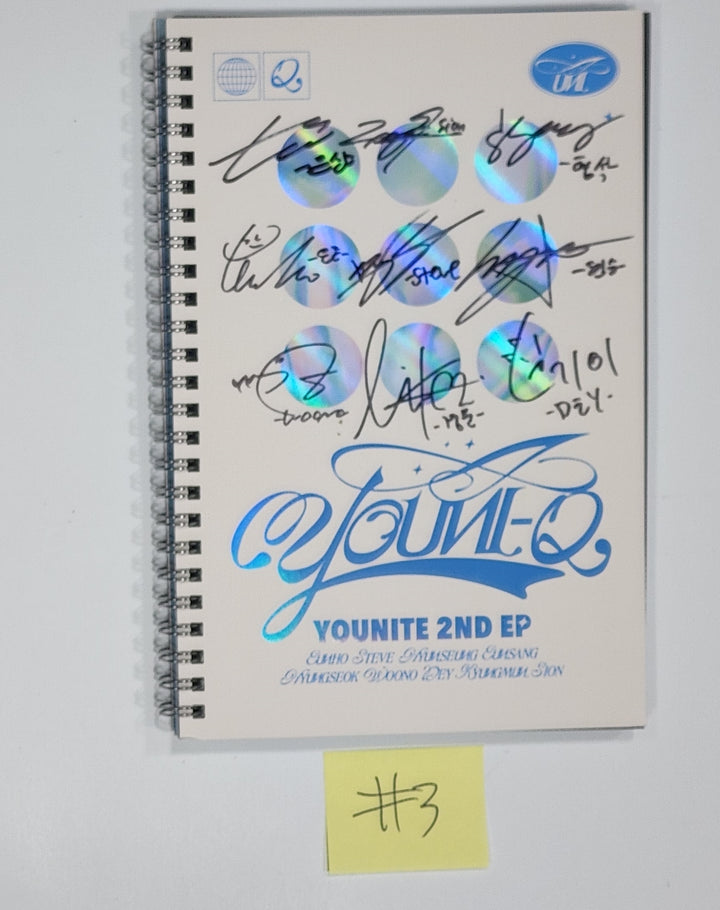 Younite - 2nd Mini Album "YOUNI-Q" - 친필 사인(사인) 프로모 앨범