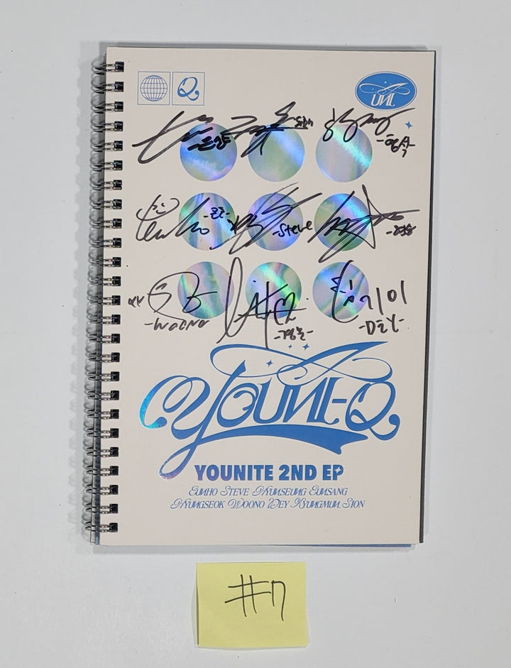 Younite - 2nd Mini Album "YOUNI-Q" - Hand Autographed(Signed) Promo Album