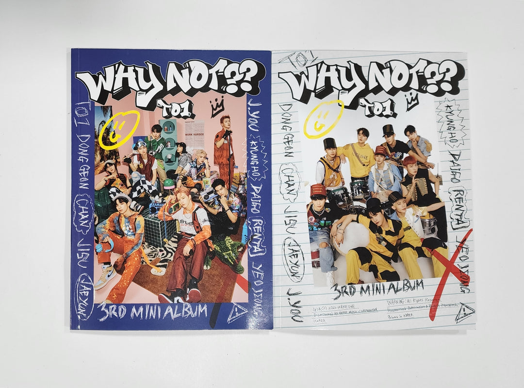 To1 - 3rd Mini Album "Why Not??" - Hand Autographed(Signed) Promo Album