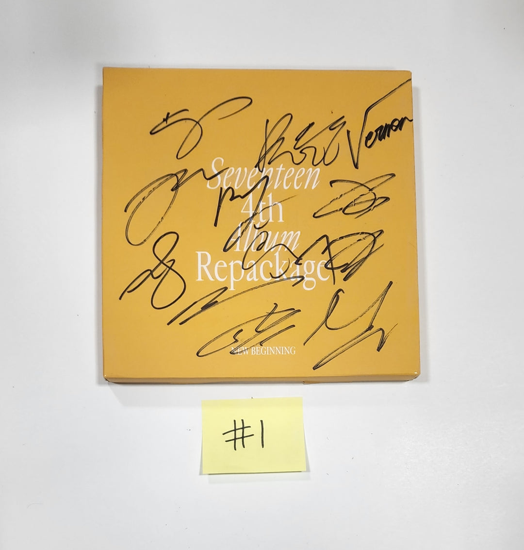 Seventeen 4th Album Repackage "SECTOR 17" - Hand Autographed(Signed) Promo Album