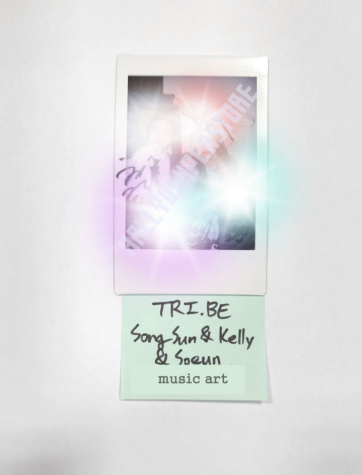 (Song Sun & Kelly & Soeun) of Tri.Be "LEVIOSA" - Hand Autographed(Signed) Polaroid