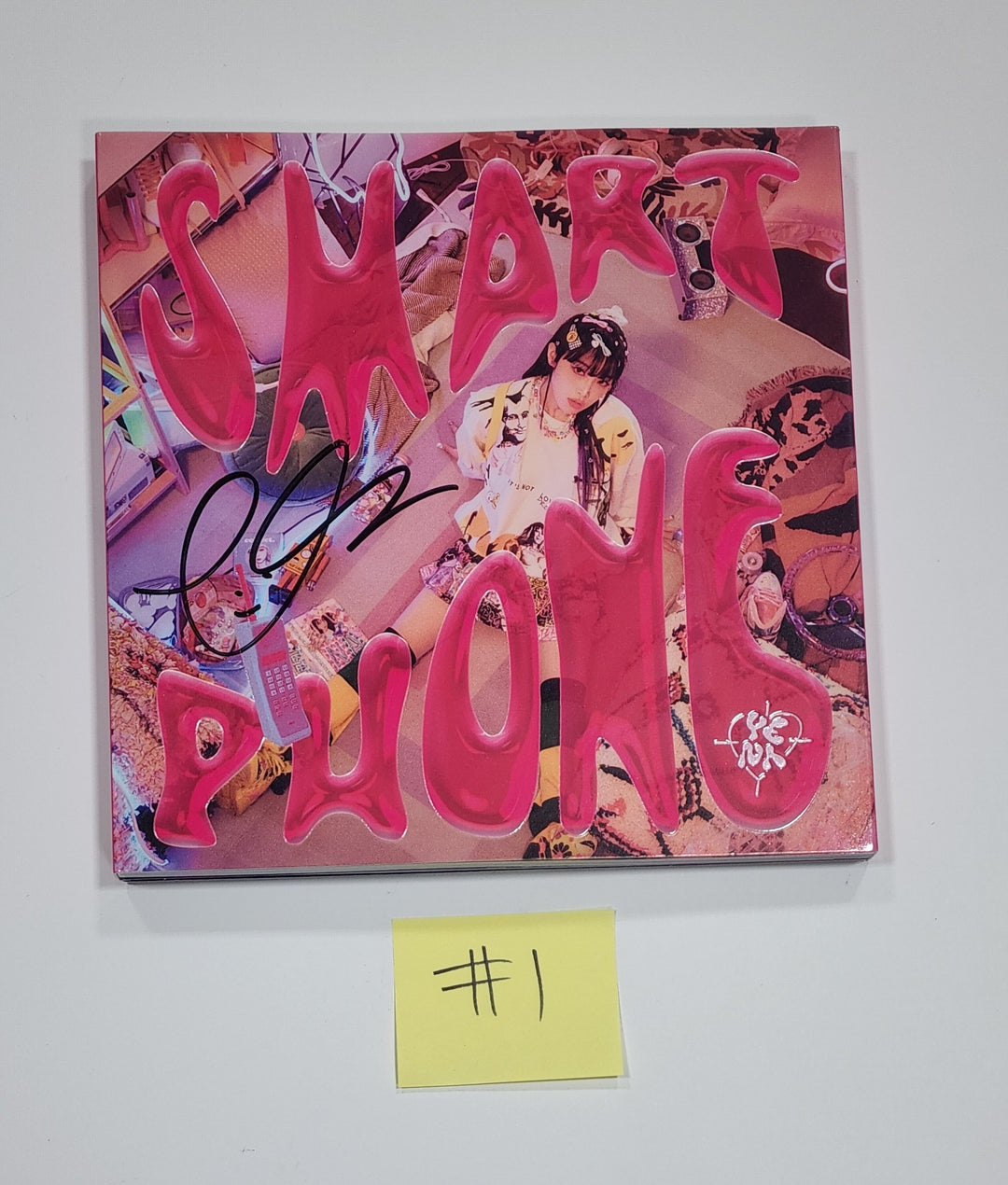 YENA "SMARTPHONE" 2nd Mini  - Hand Autographed(Signed) Promo Album