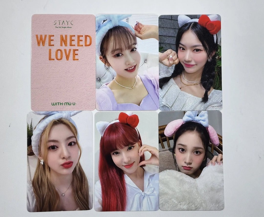 StayC 'WE NEED LOVE' - Withmuu Fansign Event Photocard Round 2