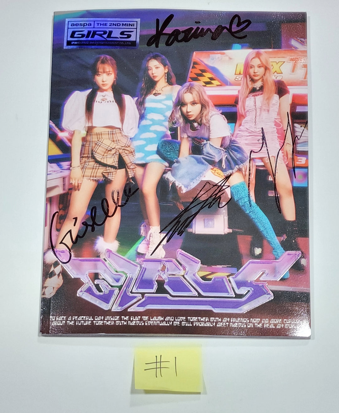 Aespa "Girls" - Hand Autographed(Signed) Promo Album - Must Read!