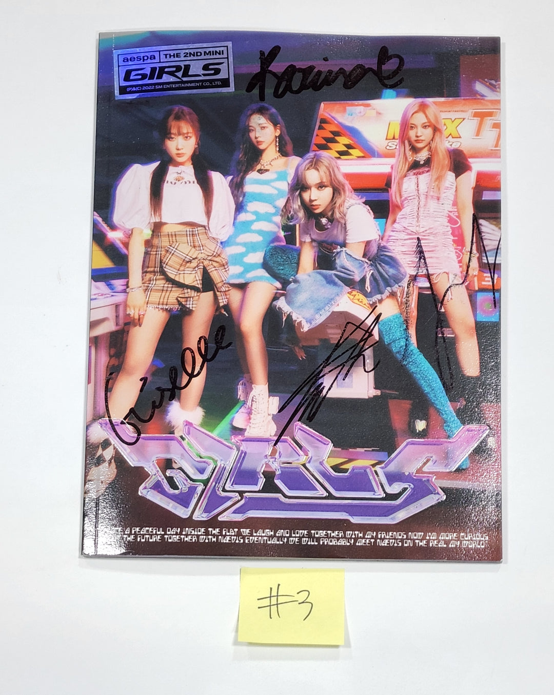 Aespa "Girls" - Hand Autographed(Signed) Promo Album - Must Read!