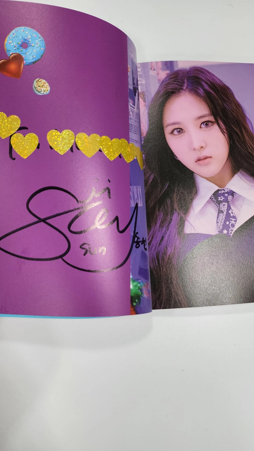 TRI.BE 'LEVIOSA' - Makestar Fansign Event winner Hand Autographed(Signed) album + Winner MD