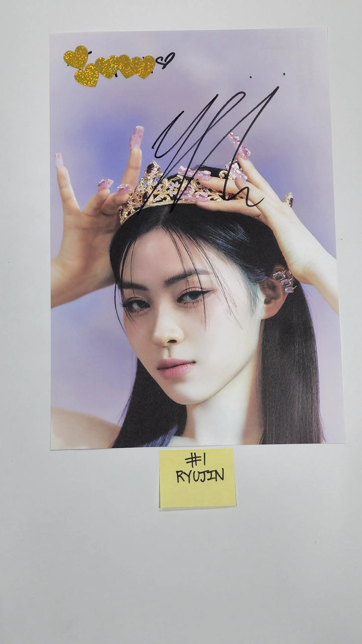 ITZY "CHECKMATE" - A Cut Page From Fansign Event Album - HALLYUSUPERSTORE