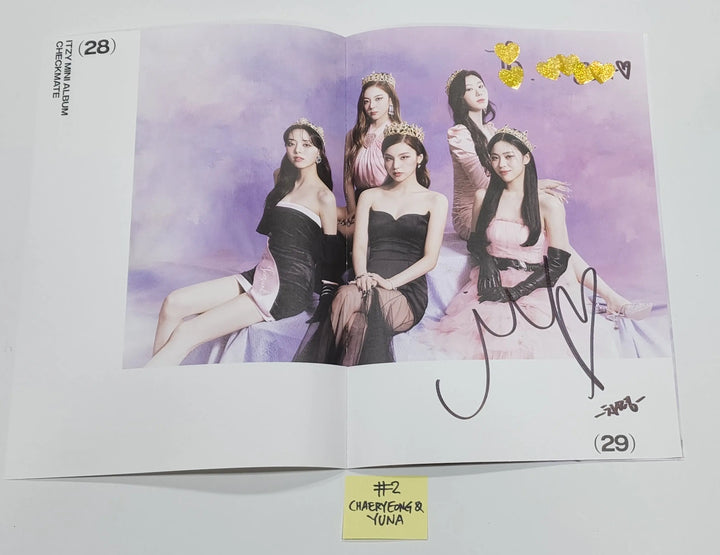 ITZY "CHECKMATE" - A Cut Page From Fansign Event Album - HALLYUSUPERSTORE