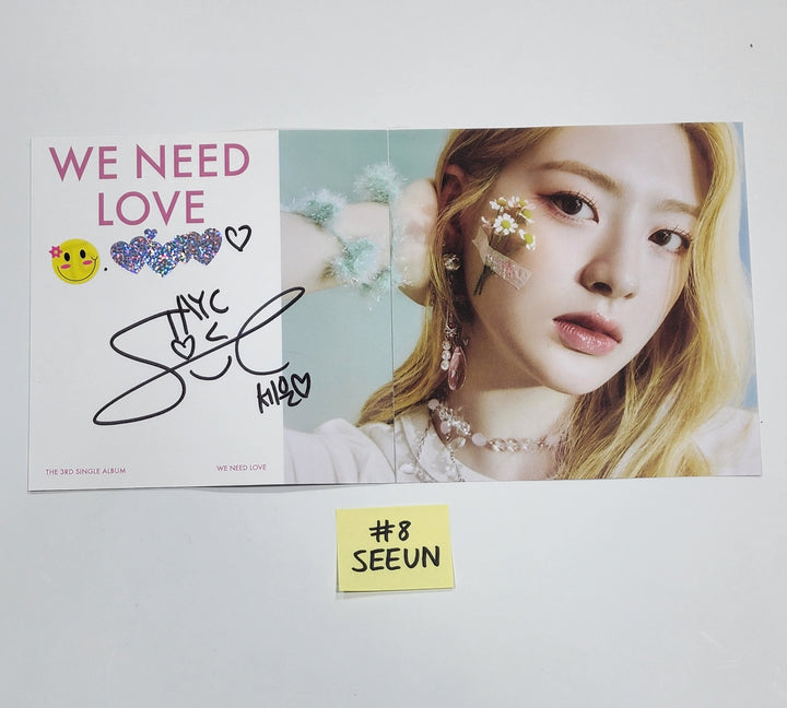 StayC "We Need Love" - A Cut Page From Fansign Event Album