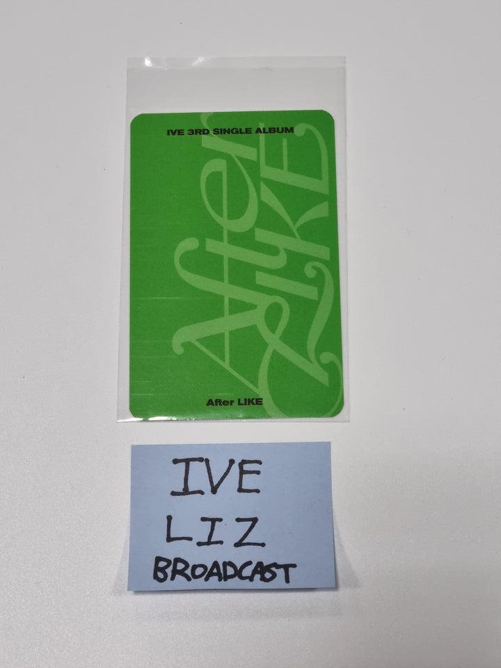 LIZ (of IVE) 'After Like' - Broadcast Photocard
