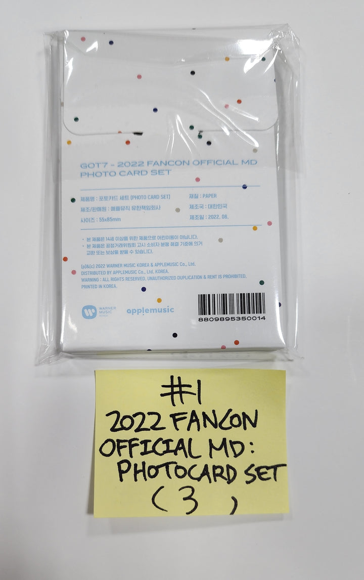 GOT7 2022 FANCON - Official MD [Photocard Set, POSTCARD BOOK]