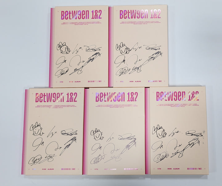 Twice "BETWEEN 1&2" 11th Mini Album - Hand Autographed(Signed) Promo Album (Sealed)