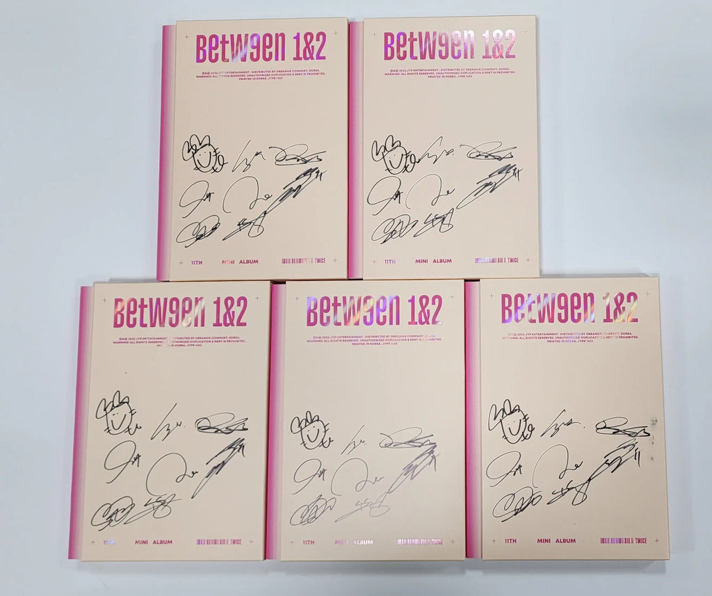 Twice Tyuzu Between 1&2 discount Album Signed Bookmark