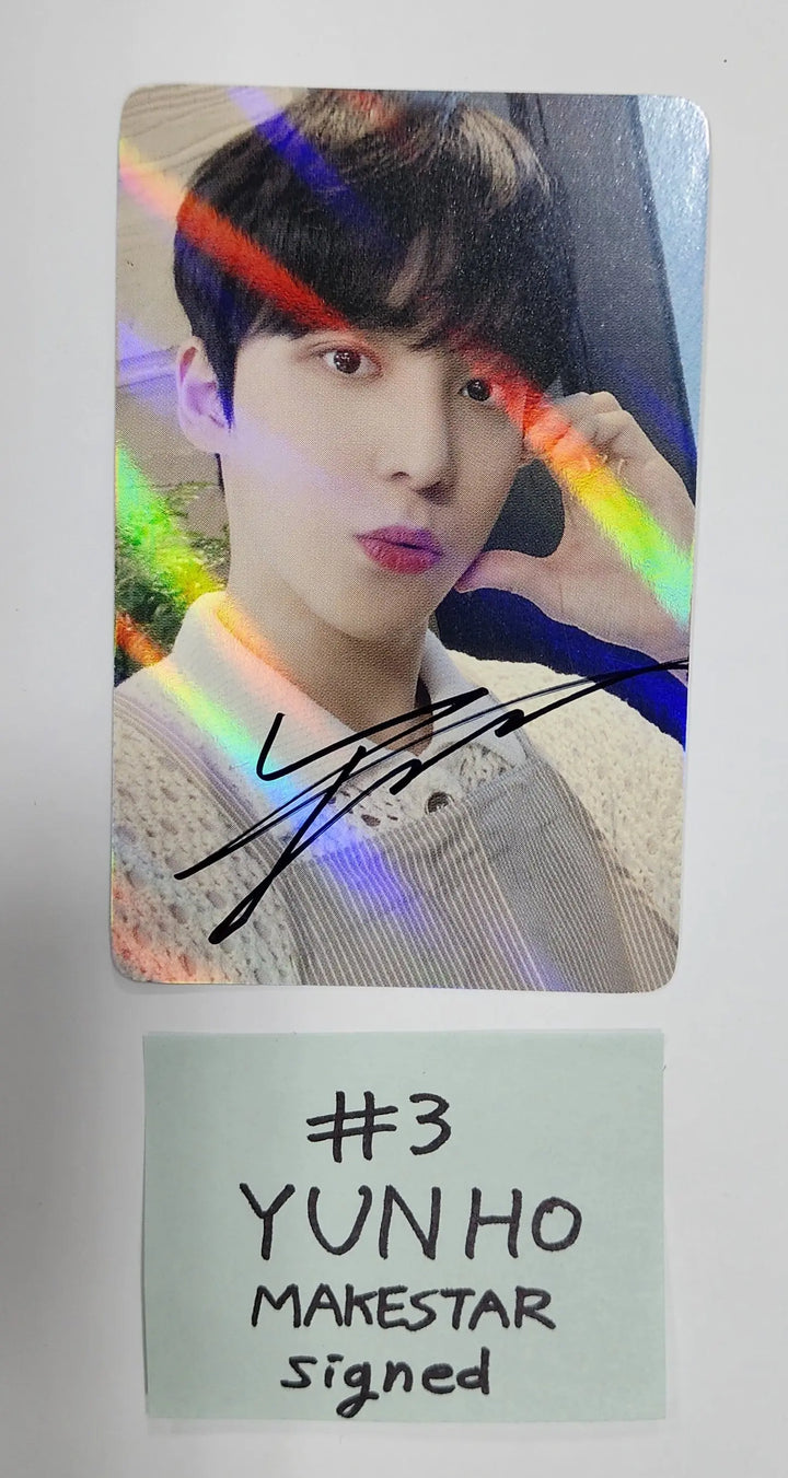 Ateez "The World Ep.1 - MOVEMENT" - Hand Autographed(Signed) Photocard (Makestar Event Round 2) - HALLYUSUPERSTORE