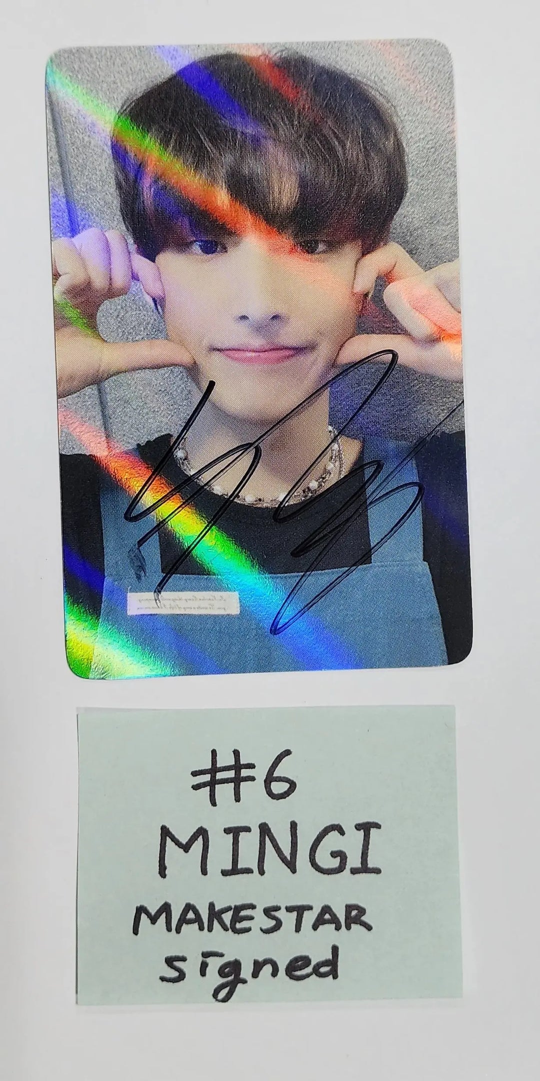 Ateez "The World Ep.1 - MOVEMENT" - Hand Autographed(Signed) Photocard (Makestar Event Round 2) - HALLYUSUPERSTORE