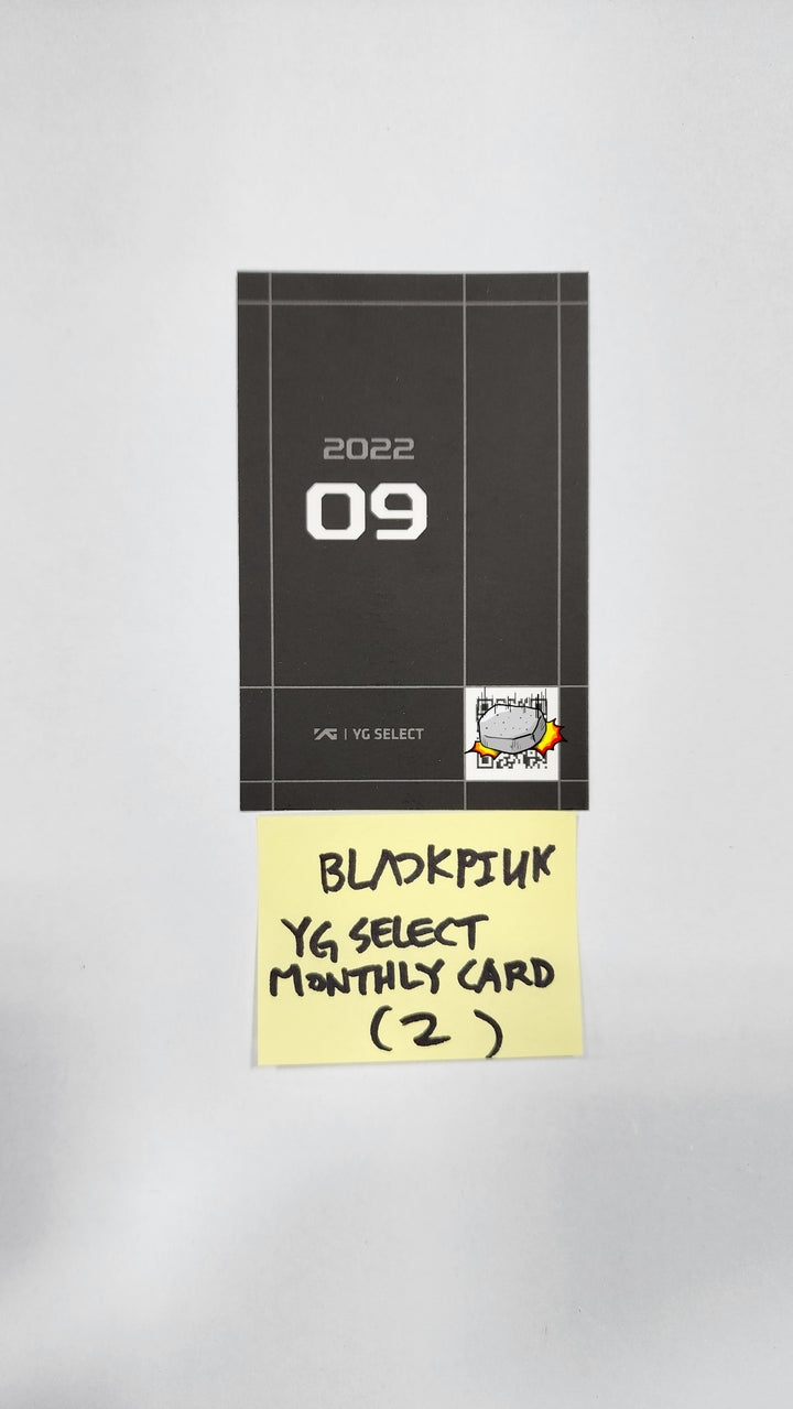 BLACK PINK - YGセレクトマンスリーフォトカード