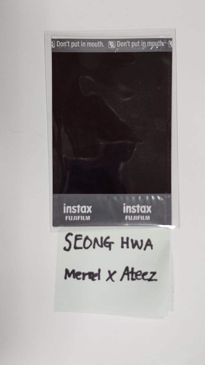 Seong Hwa (Of Ateez) "Ateez x mernel" - Hand Autographed(Signed) Polaroid