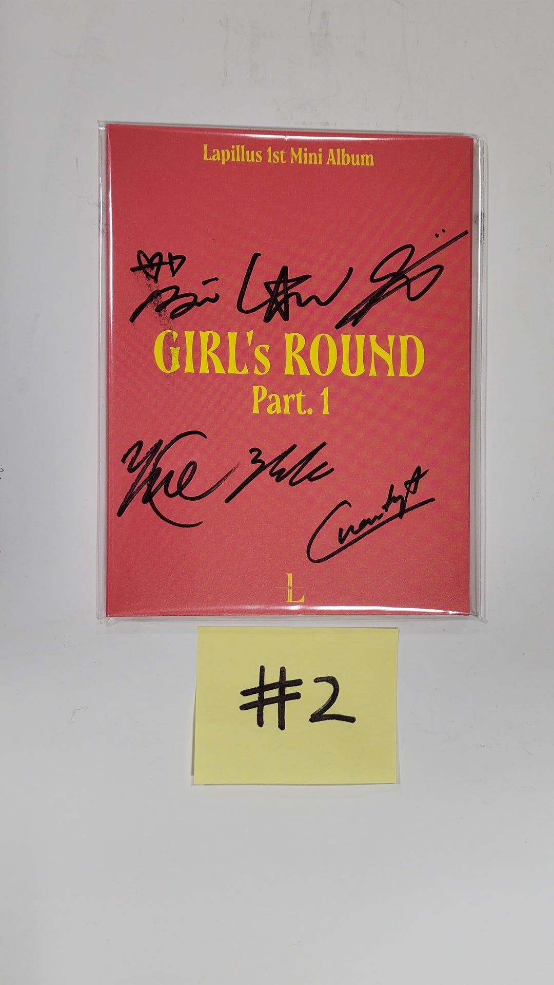 Lapillus "GIRL's ROUND" [Platform Ver] - Hand Autographed(signed) Promo Album