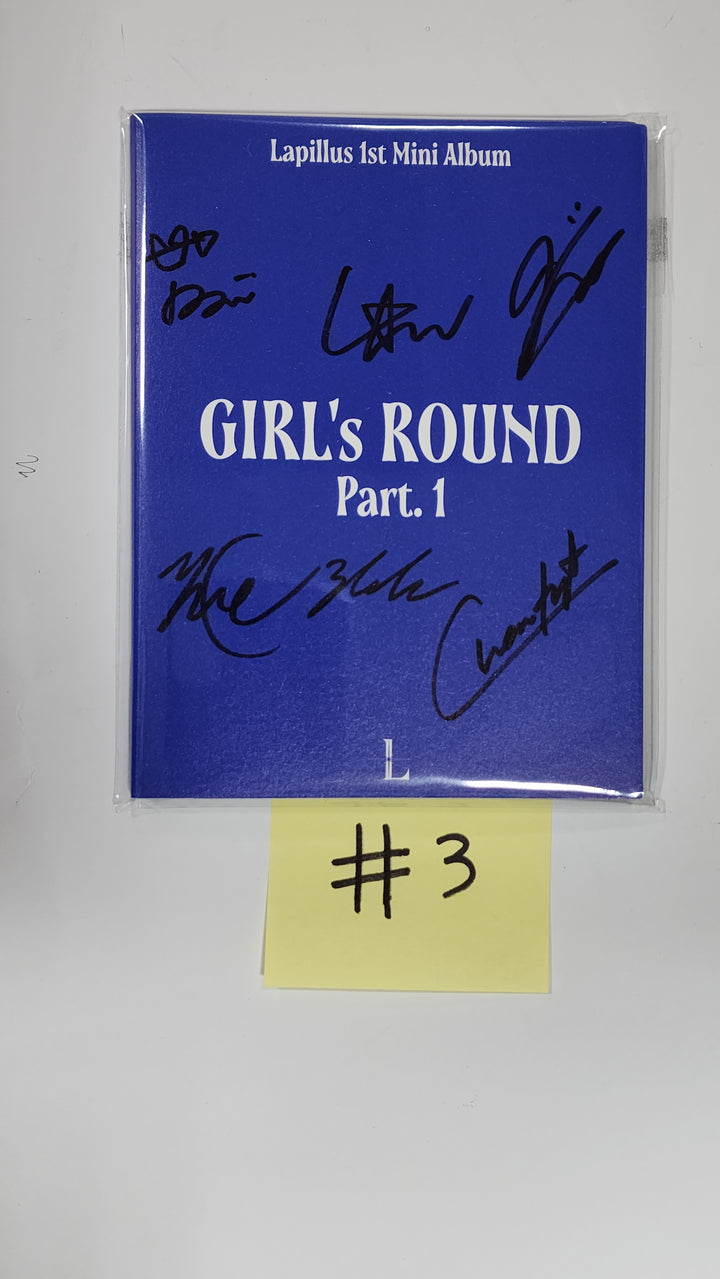 Lapillus "GIRL's ROUND" [Platform Ver] - Hand Autographed(signed) Promo Album
