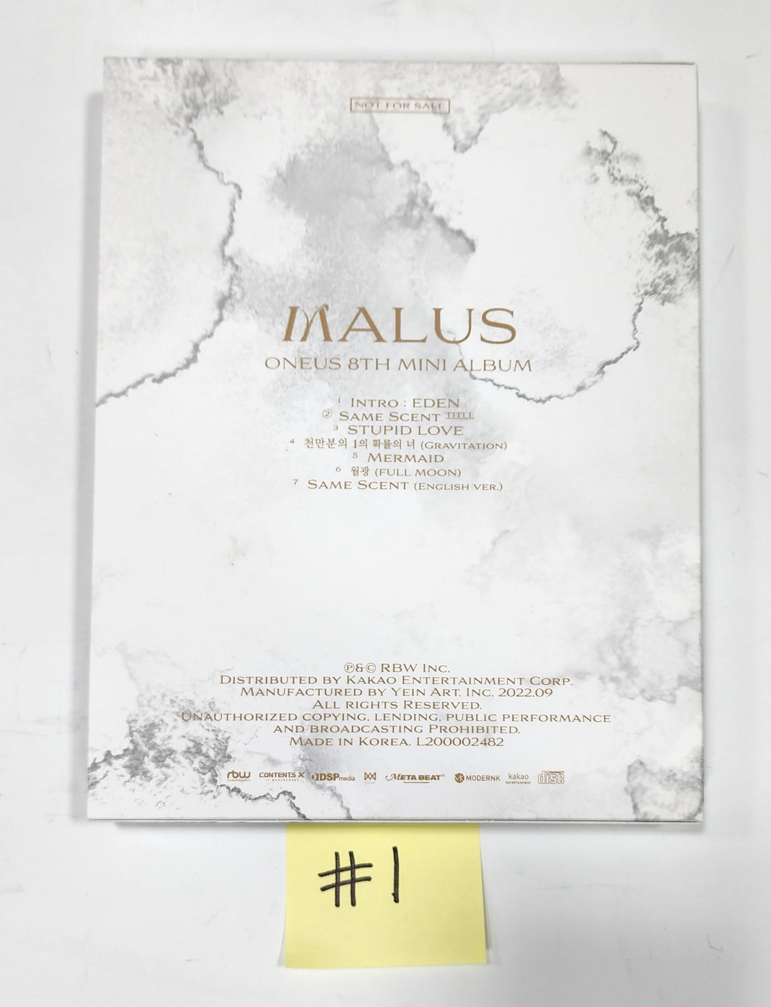 Oneus「MALUS」 - 直筆サイン入りプロモアルバム