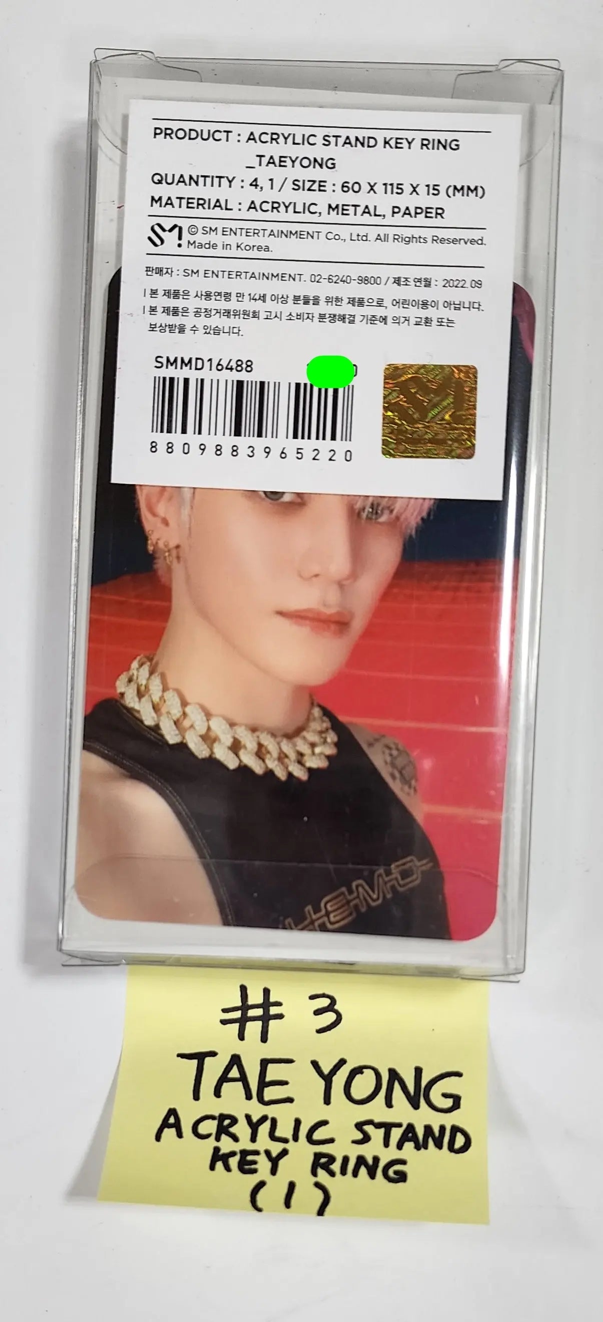 NCT 127 Taeyong 2 Baddies Pop-Up Acrylic Stand Key shops Ring Photocard set