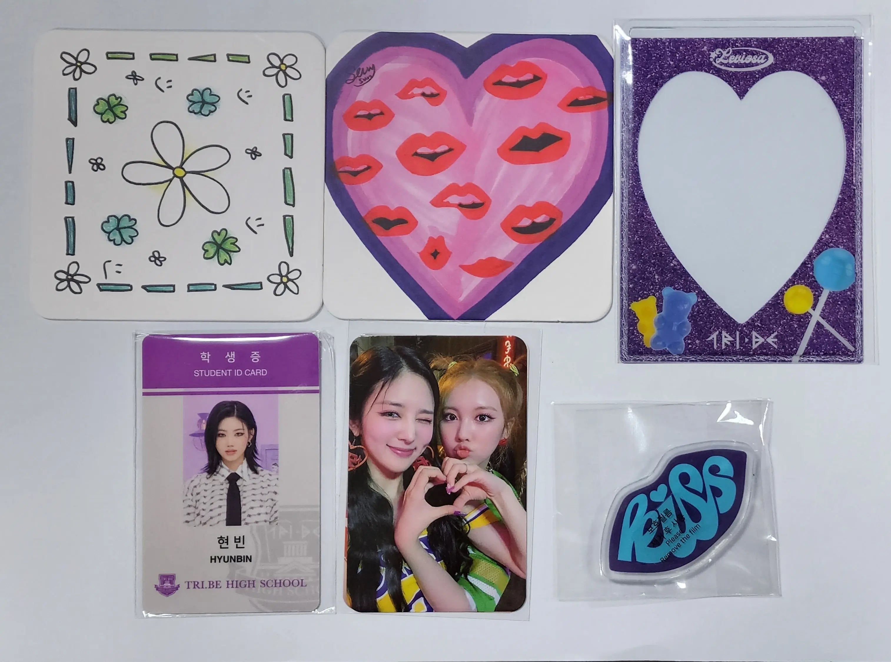 TRI.BE 'LEVIOSA' - Fansign Event winner MD (Hyunbin ID Card + ETC ...