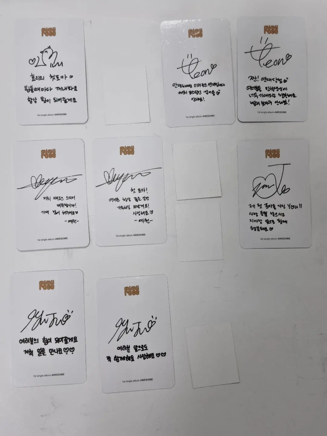 Mimiirose "AWESOME" 1st Single - Officail Photocard, ID Photo - HALLYUSUPERSTORE