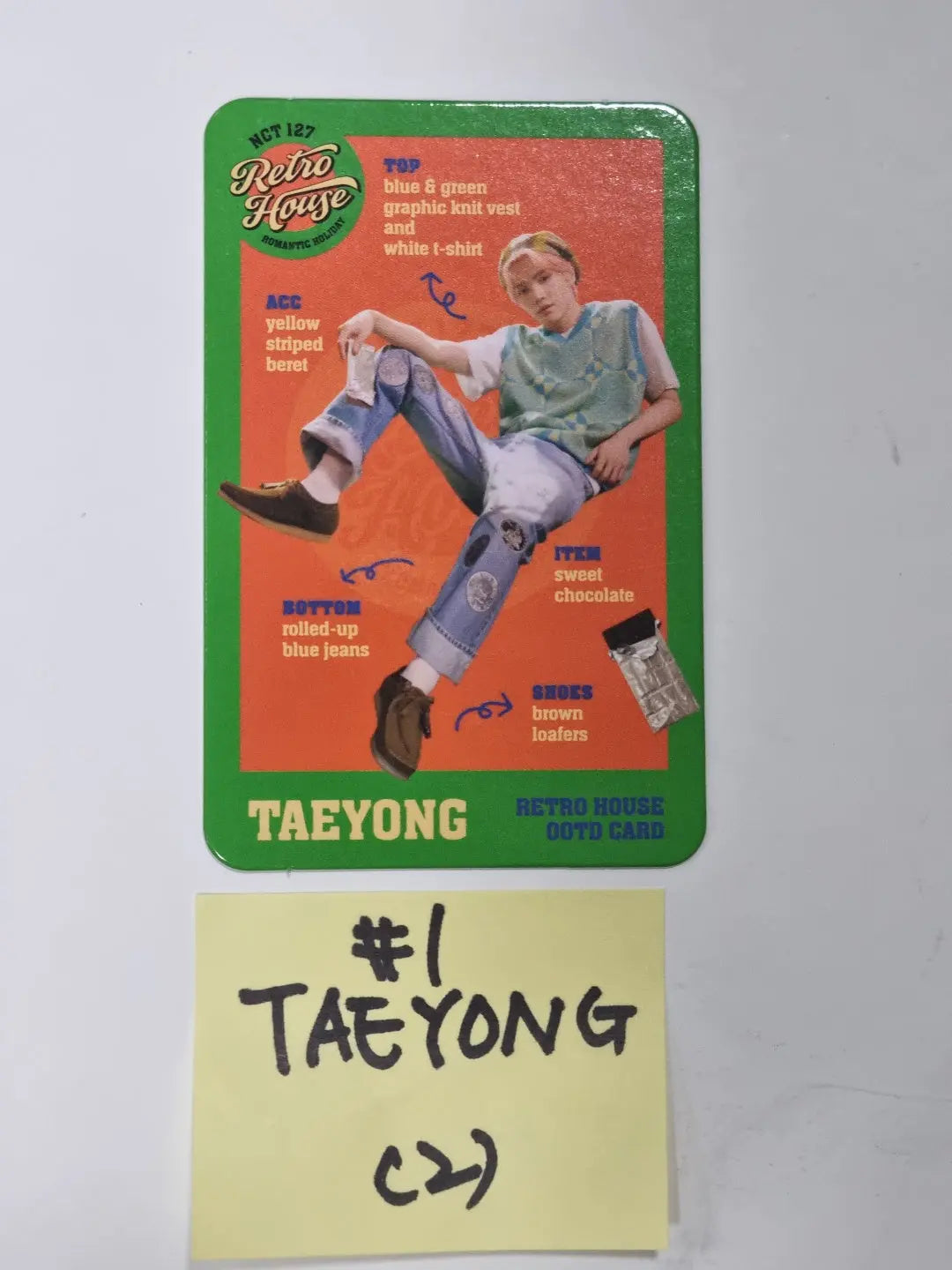 NCT127 Retro House  Romantic Holiday Random OOTD CARD (1) - HALLYUSUPERSTORE