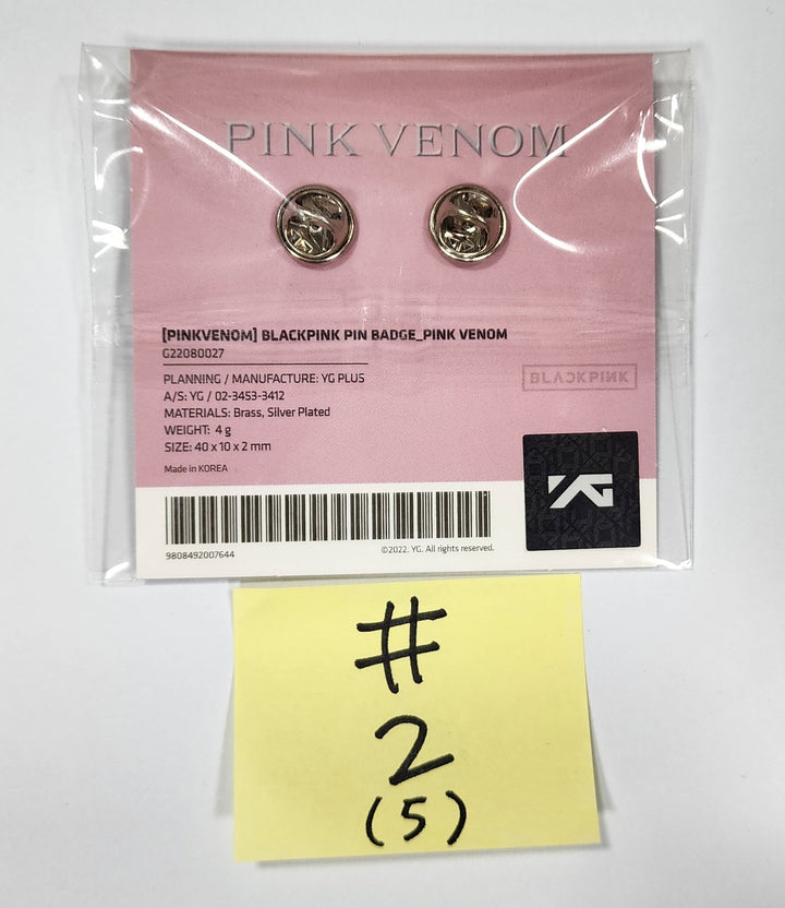 Black Pink "PINK VENOM" - Official Pin Badge