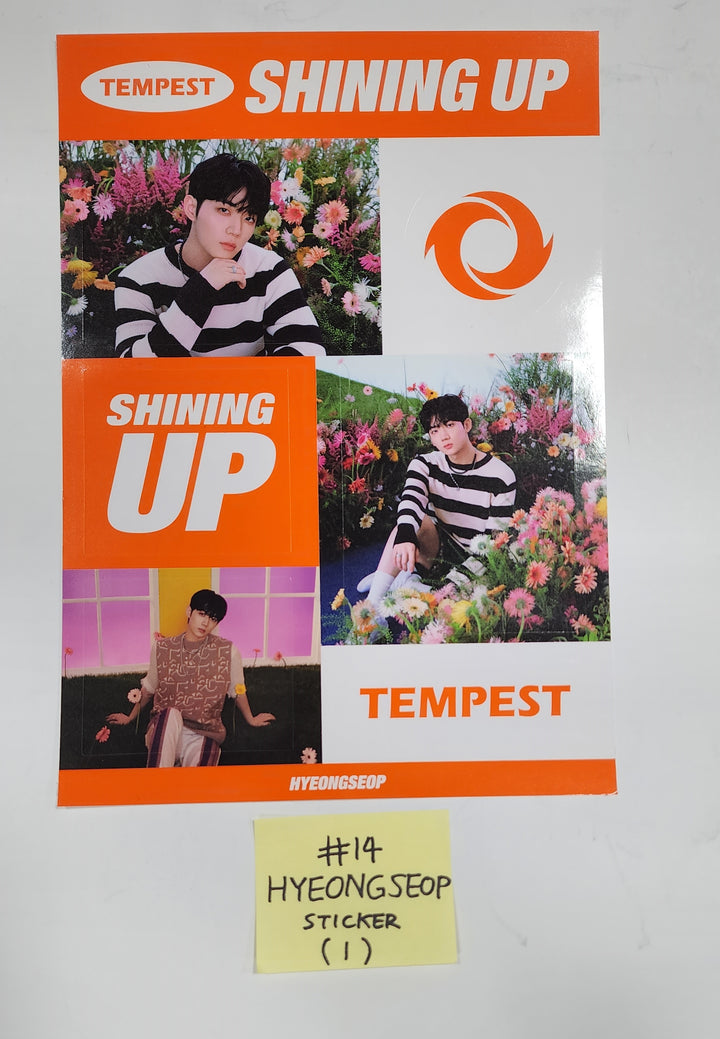 TEMPEST "SHINING UP" - 공식 엽서, 스티커