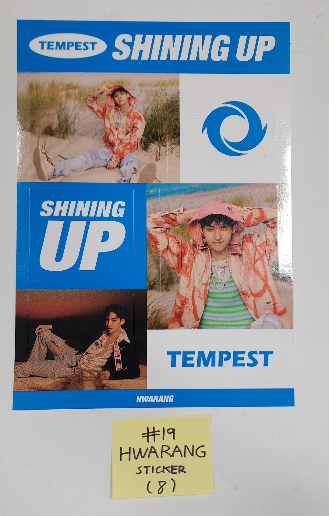 TEMPEST "SHINING UP" - 공식 엽서, 스티커