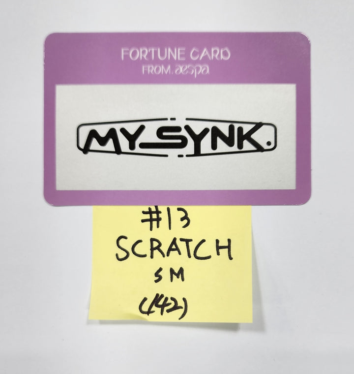 Aespa Beyond LIVE 2022 FAN MEETING - FORTUNE SCRATCH Photocard