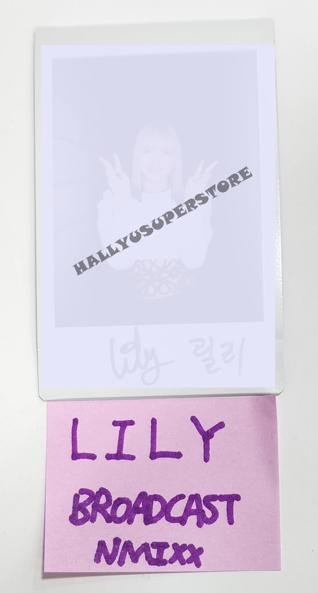 LILY (of NMIXX) 'ENTWURF' - Hand Autographed(Signed) Polaroid