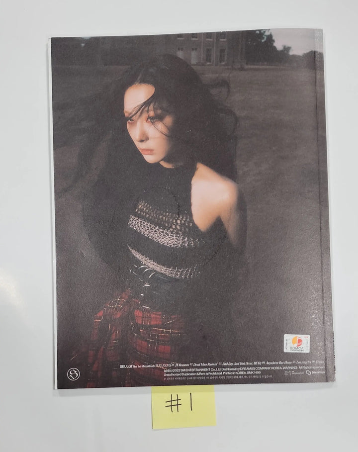 SEULGI (of Red velvet) "28 Reasons" - Hand Autographed(Signed) Promo Album - HALLYUSUPERSTORE