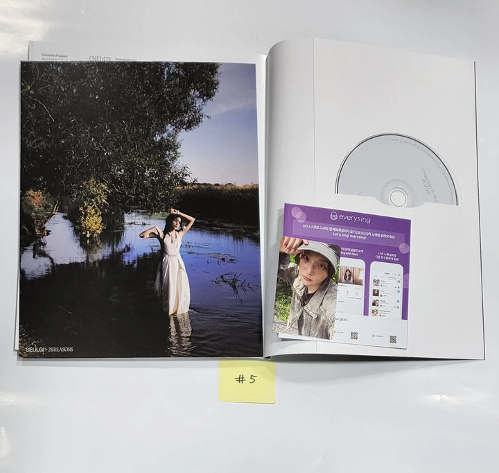 SEULGI (of Red velvet) "28 Reasons" - Hand Autographed(Signed) Promo Album - HALLYUSUPERSTORE