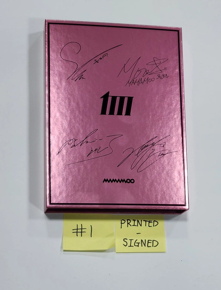 Mamamoo "MIC ON" [Main Ver.]- Autographed(Printed Signed) Promo Album - Must Read !