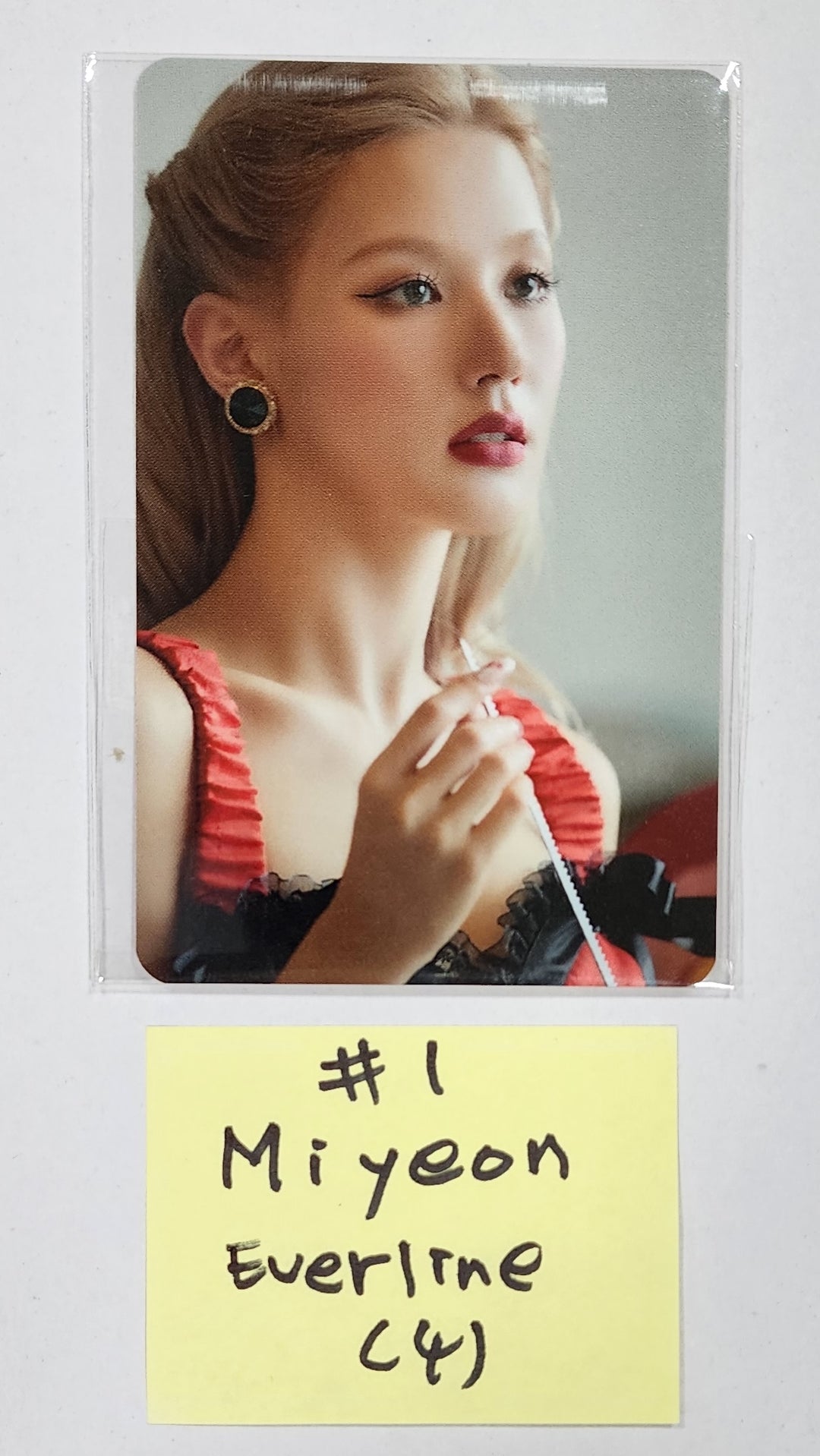 (g) I-DLE "I LOVE" - Everline Lucky Draw Event Photocard, Keyring, Pin Button