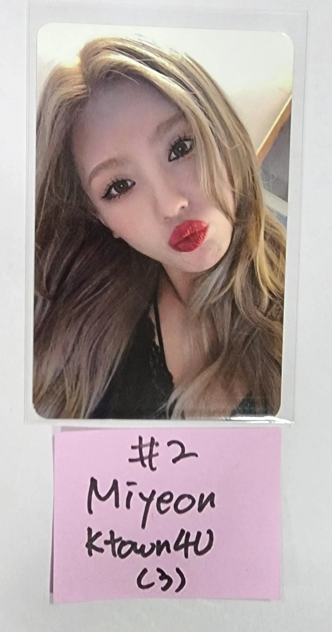 (g) I-DLE "I LOVE" - Ktown4U Lucky Draw Event Photocard - HALLYUSUPERSTORE