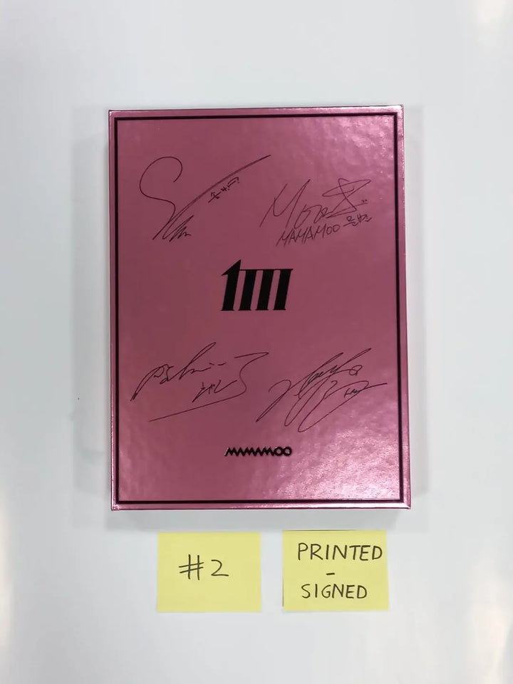 Mamamoo "MIC ON" [Main Ver.]- Autographed(Printed Signed) Promo Album - Must Read ! - HALLYUSUPERSTORE