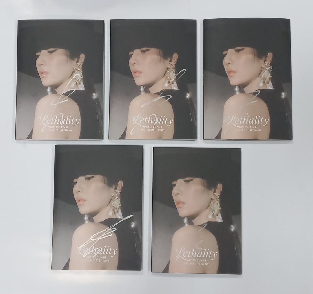 KWON EUN BI "Lethality" - Hand Autographed(Signed) Promo Album - HALLYUSUPERSTORE