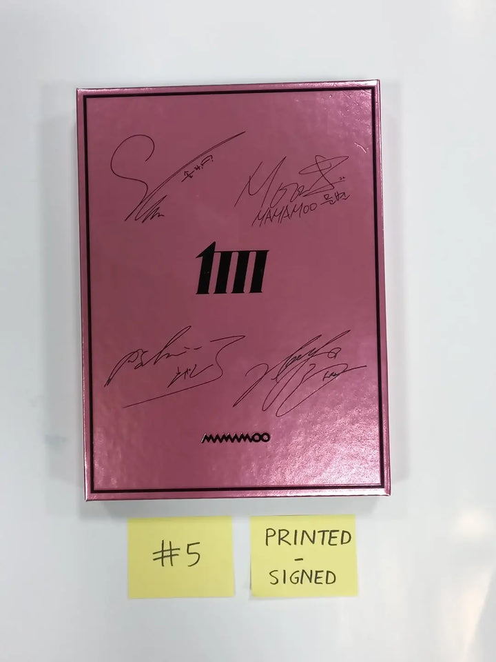 Mamamoo "MIC ON" [Main Ver.]- Autographed(Printed Signed) Promo Album - Must Read !