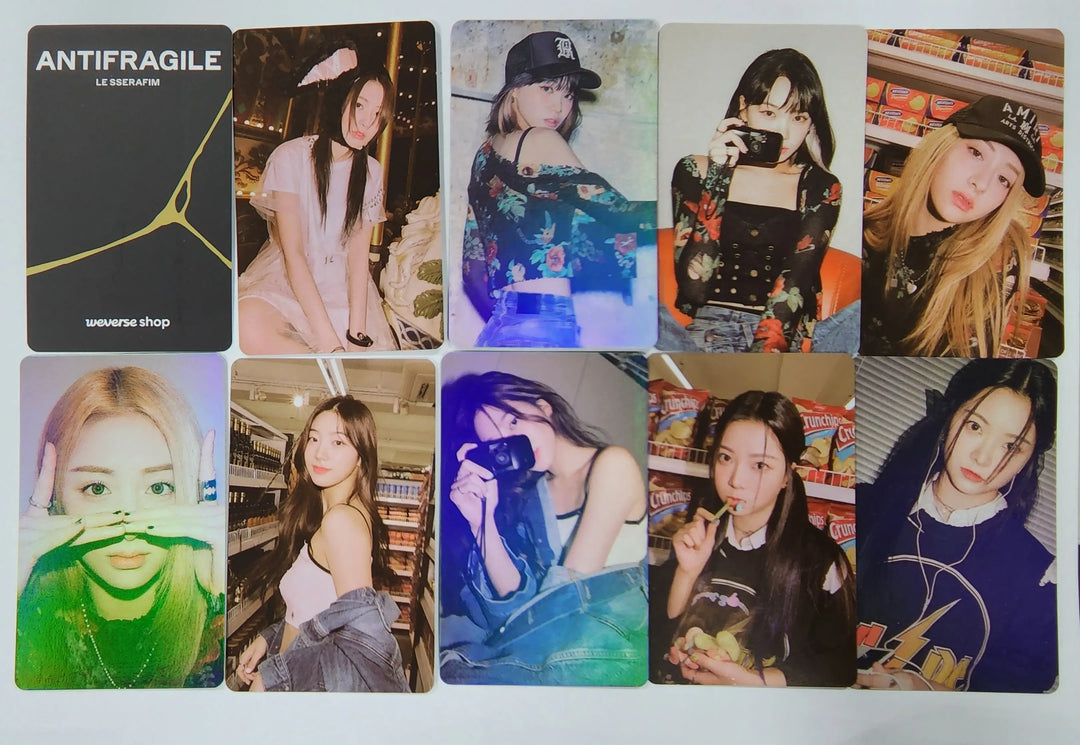 LE SSERAFIM "ANTIFRAGILE" 2nd Mini Album - Weverse Shop Pre-Order Benefit Photocard - HALLYUSUPERSTORE