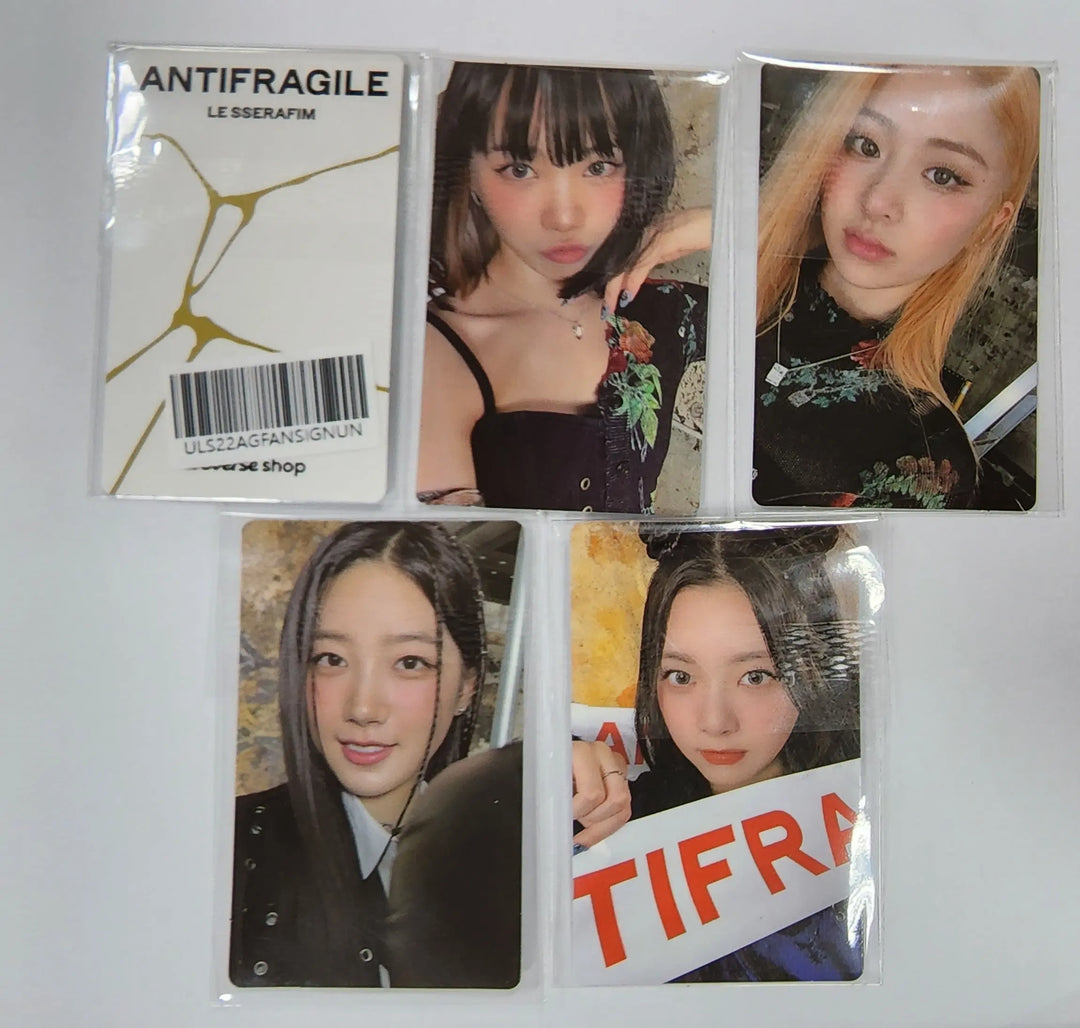 LE SSERAFIM "ANTIFRAGILE" 2nd Mini Album - Weverse Fansign Event Photocard