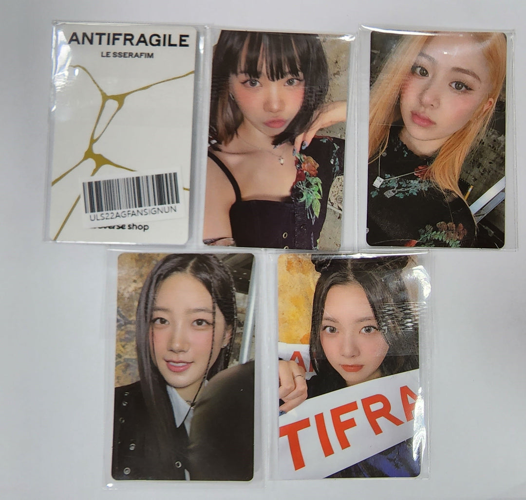 LE SSERAFIM "ANTIFRAGILE" 2nd Mini Album - Weverse Fansign Event Photocard [Updated 10/21]