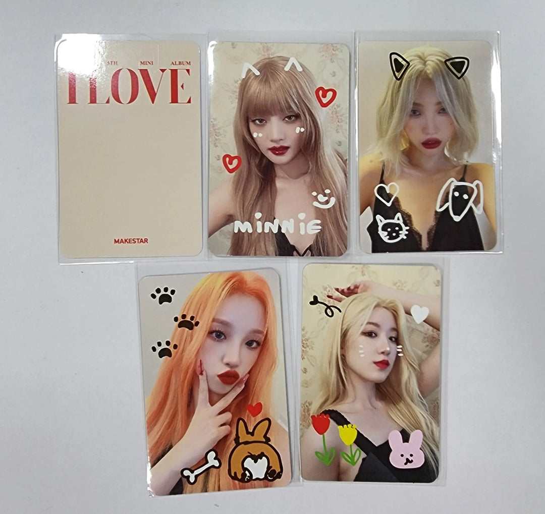 (g) I-DLE "I LOVE" - Makestar Fansign Event Photocard - HALLYUSUPERSTORE