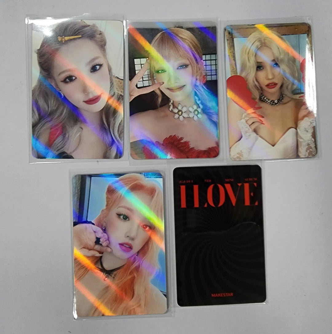 (g) I-DLE "I LOVE" - Makestar Pre-Order Benefit Hologram Photocard