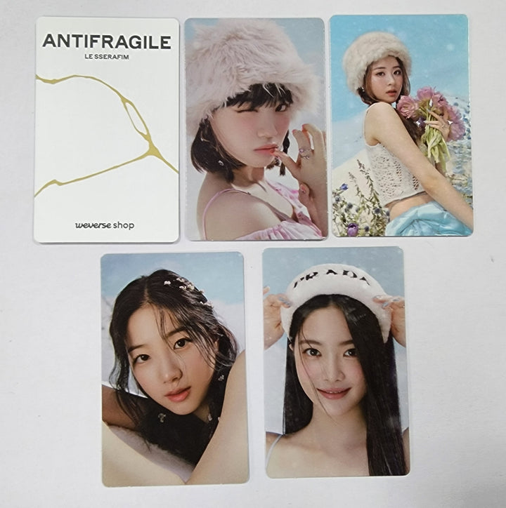 LE SSERAFIM "ANTIFRAGILE" 2nd Mini Album - Weverse Shop 예약판매 베네핏 포토카드 [Compact Ver]