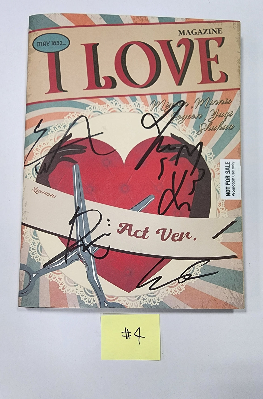 (G) I-DLE "I love" - Hand Autographed(Signed) Promo Album